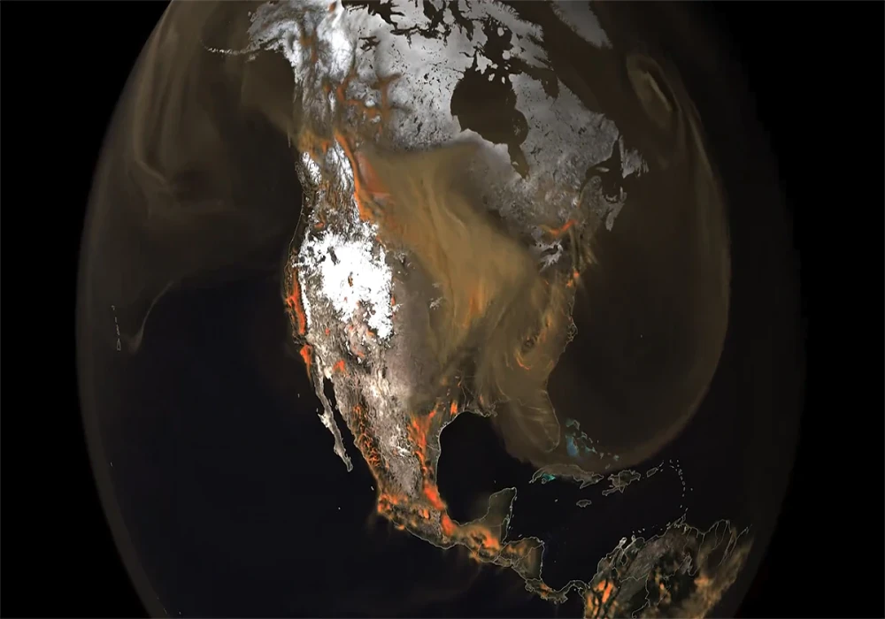 NASA's Model Shows How Carbon Dioxide Moves Across India and Affects the Climate